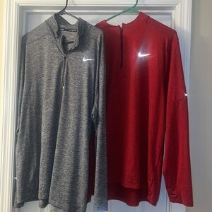XXL Nike Dri Fit running Jacket with XXL Gray Nike Running Pullover XXL